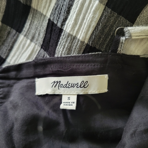 MADEWELL Cami Wide-Leg Jumpsuit in Gingham Check - Picture 10 of 11